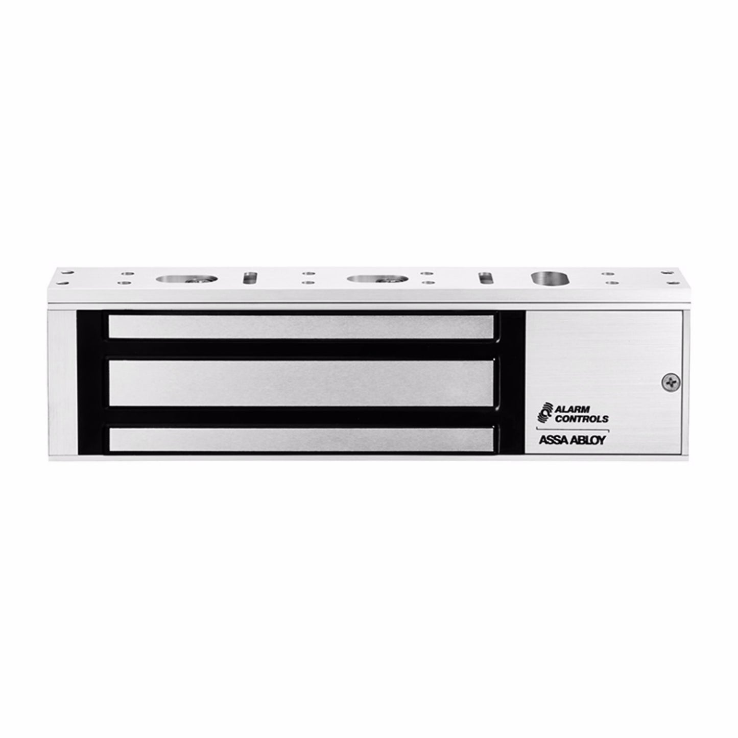 Alarm Controls 1200S Single Door Magnetic Lock, 12 or 24 VDC, US28/628 - Satin Aluminum Finish