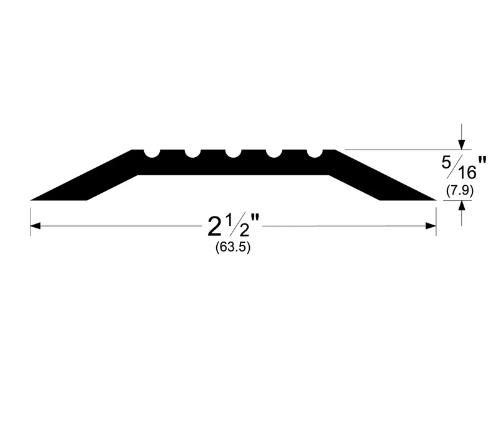 Pemko 166 Saddle Threshold, 2 1/2 inch x 5/16 inch