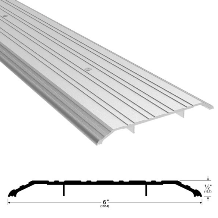 Pemko 172A Saddle Threshold 6-inch x 1/2-inch, Mill Aluminum