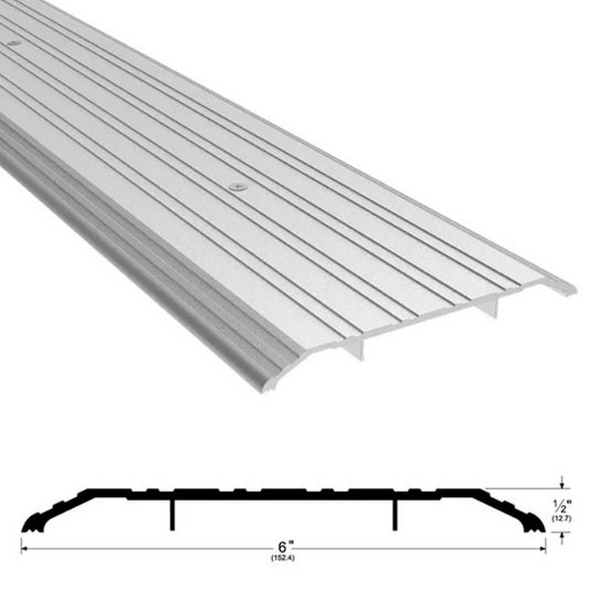 Pemko 172A Saddle Threshold 6-inch x 1/2-inch, Mill Aluminum