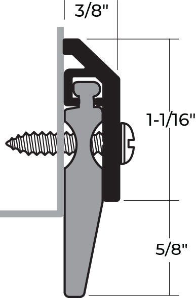 National Guard Products 202NA Heavy Duty Sweep, 36-inch, Anodized Aluminum