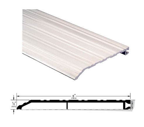 Pemko 256A Half Saddle Threshold x 6-inch Wide x 1/2-inch Offset, Mill Alum