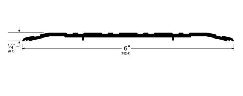 Pemko 272A Saddle Threshold 6-inch x 1/4-inch