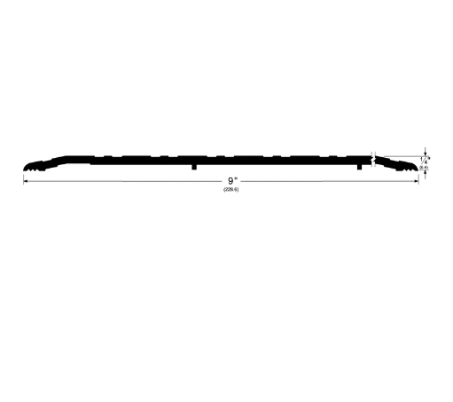 Pemko 2749A Saddle Threshold, 9 inch x 1/4 inch, A-Mill Aluminum