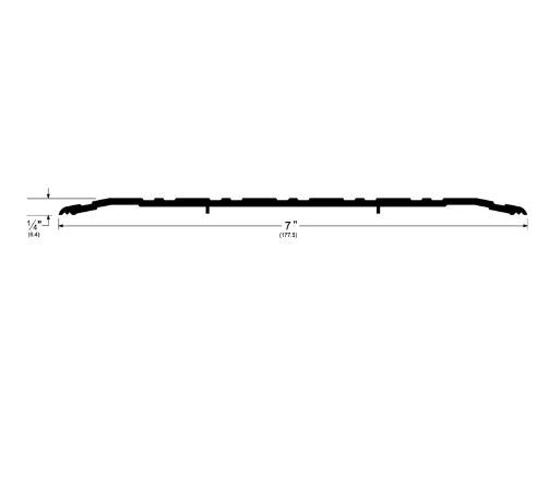 Pemko 276A Door Saddle Threshold 7" Width x 1/4" Height, Mill Finish Aluminum