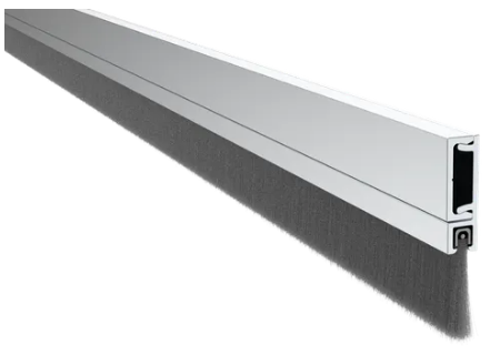 Pemko 29326_NB Door Bottom Surface Sweep w/ Nylon Brush Insert x Concealed Fasteners