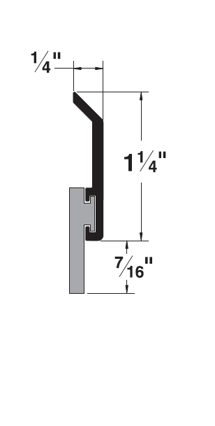 Pemko 315SSN Heavy Duty Surface Door Sweep, Satin Stainless Steel