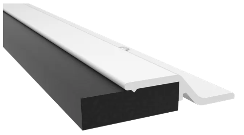 Pemko 375_R Overlapping Astragal with Sponge EPDM Seal, 84-inch
