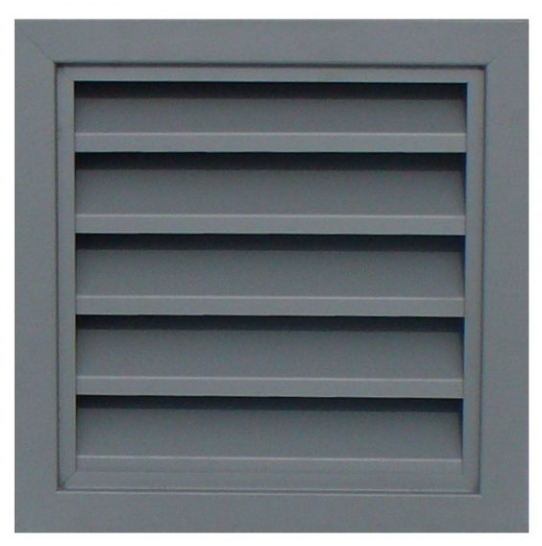 Air Louvers 900 FPL Galvanneal Exterior “Z” Blade Door Louver Kit w/ Bird Screen