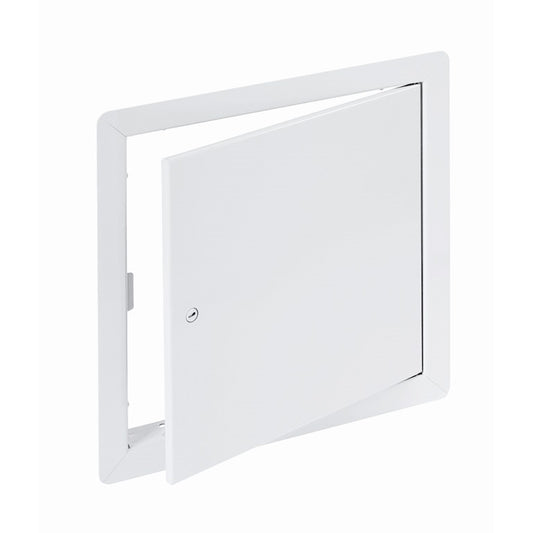 Standard Flush Steel Access Door w/ Screwdriver Cam Latching, Visible Flange, Prime Painted, Item AHD