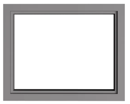 Knock-Down HM Steel Borrowed Lite Window Frames x 4 7/8" Throat x 16 gauge Galv Steel - Includes HM Glazing Stop Molding & Tek Screws