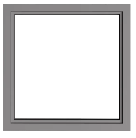 Knock-Down HM Steel Borrowed Lite Window Frames x 4 7/8" Throat x 16 gauge Galv Steel - Includes HM Glazing Stop Molding & Tek Screws