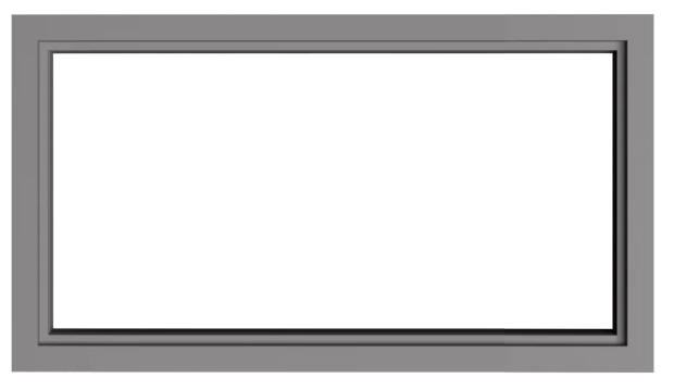 Knock-Down HM Steel Borrowed Lite Window Frames x 4 7/8" Throat x 16 gauge Galv Steel - Includes HM Glazing Stop Molding & Tek Screws