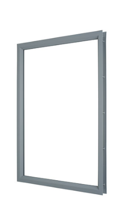 Rockwood LT-B1 Vision Lite Kit, Galv Steel, For 1/4" Glass, For 1 3/4" Thick Doors