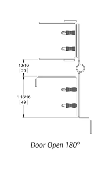 Markar HG305 Adjustable Hinge Guard, 83-inch (for 7'-0" doors), Full Mortise Continuous Hinge, Pin & Barrel, US32D-Satin Stainless Steel