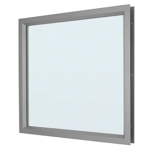 NGP L-FRA100 Lite Kit with 3/16″ Clear PYRAN® Platinum F Fire/Safety Rated Ceramic Glass , 90 Minute Fire-Rated Safety Glass - Complete Kit w/ Glass