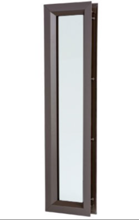 Rockwood LT-B1 Vision Lite Kit Complete Pack - Includes Vision Kit, 1/4" Thick Clear Tempered Glass & Glazing Tape for use on Non-Fire Rated 1 3/4" Thick Doors