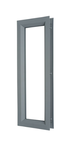 Rockwood LT-B1 Vision Lite Kit, Galv Steel, For 1/4" Glass, For 1 3/4" Thick Doors