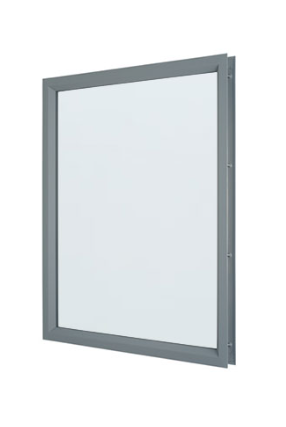 Rockwood LT-B1 Vision Lite Kit Complete Pack - Includes Vision Kit, 1/4" Thick Clear Tempered Glass & Glazing Tape for use on Non-Fire Rated 1 3/4" Thick Doors