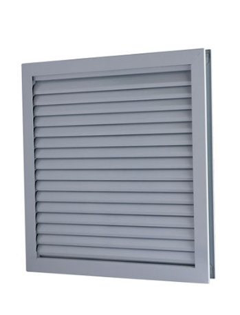 Rockwood LV-FL Fusible Link Fire Rated Door Louver Kit, Galv Steel with Adjustrable Z-Blades, For 1 3/4" Thick Doors