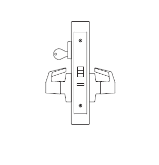 PDQ MR148 Classroom Function Mortise Lock, C-Keyway, Lever x SJ-Rose Trim, US32D/630-Satin Stainless Steel