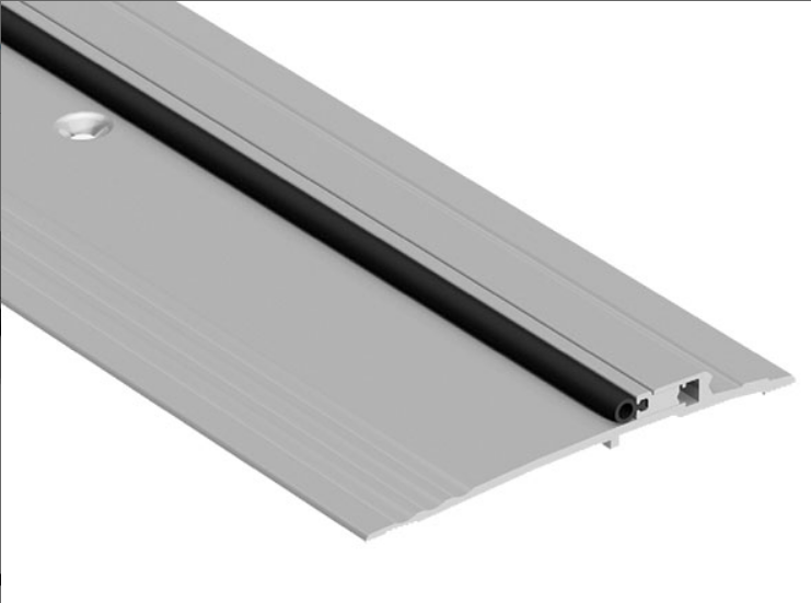 NGP 896V-ADJ Adjustable ADA Compliant Bumper Threshold w/ Vinyl Seal - 5" x 1/2"