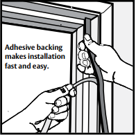 Pemko Closed Cell Soft PVC Foam Adhesive Weather-strip