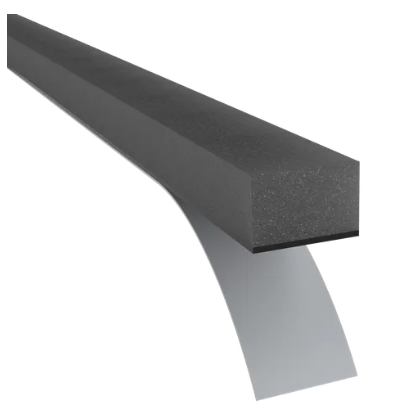 Pemko P491 EPDM Sponge Neoprene Weatherstripping Tape , 10 FT x 3/8 inch x 1/4 inch x Gray