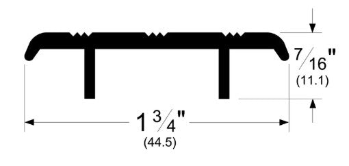 Pemko 236 Carpet Separator Threshold 1 3/4" x 7/16"