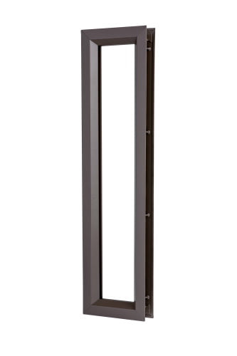 Rockwood LT-B1 Vision Lite Kit, Galv Steel, For 1/4" Glass, For 1 3/4" Thick Doors