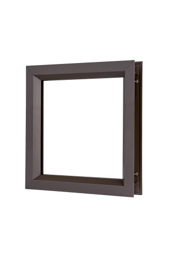 Rockwood LT-B1 Vision Lite Kit, Galv Steel, For 1/4" Glass, For 1 3/4" Thick Doors