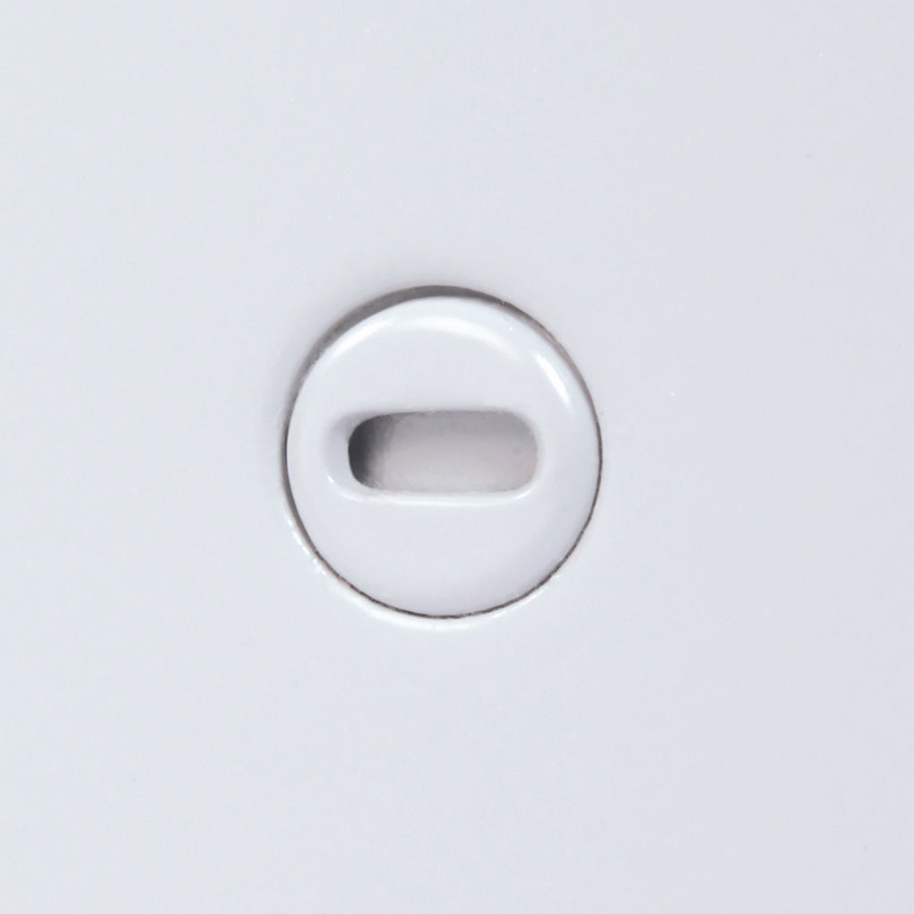 BTV Valve Box with Plexiglass Window Access Door x 4" Depth, Hidden Flange, Prime-Painted White.