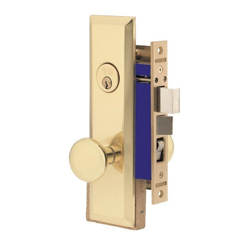 Marks Metro 114A/3 Apartment Entry Mortise Lock, US3-Polished Brass Finish main image