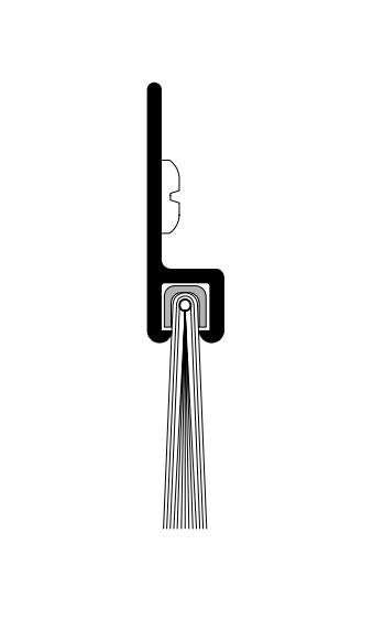 Pemko 18062 Brush Door Sweep, Surface Applied main image