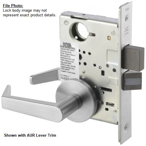 Yale 8822FL Dormitory Mortise Lock (F13), Lever Trim, US26D-Satin Chrome, For 1 3/4-inch Thick Doors main image