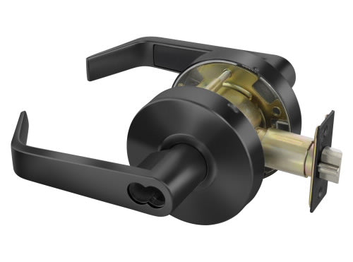 Yale AU4605LN Storeroom Lever Set, Black, Grade 2, SFIC (Permanent IC Core by Others) main image