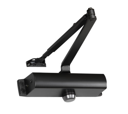 Accentra (formerly Yale) 1101BF x SNB Door Closer BSP- Black Suede Powder Coat Finish, Size 1-4, Tri-Pack Mounting