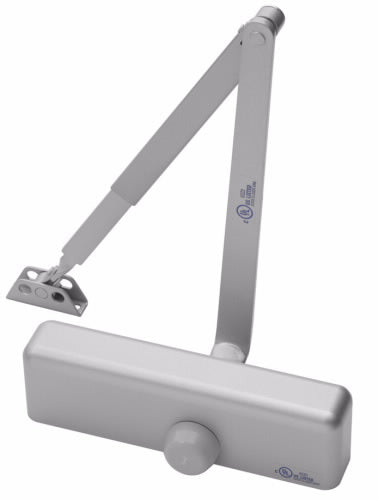 Accentra (formerly Yale) 1101BFCOV x SNB Door Closer 689 - Aluminum Finish w/ Cover, Size 1-4, Tri-Pack Mounting
