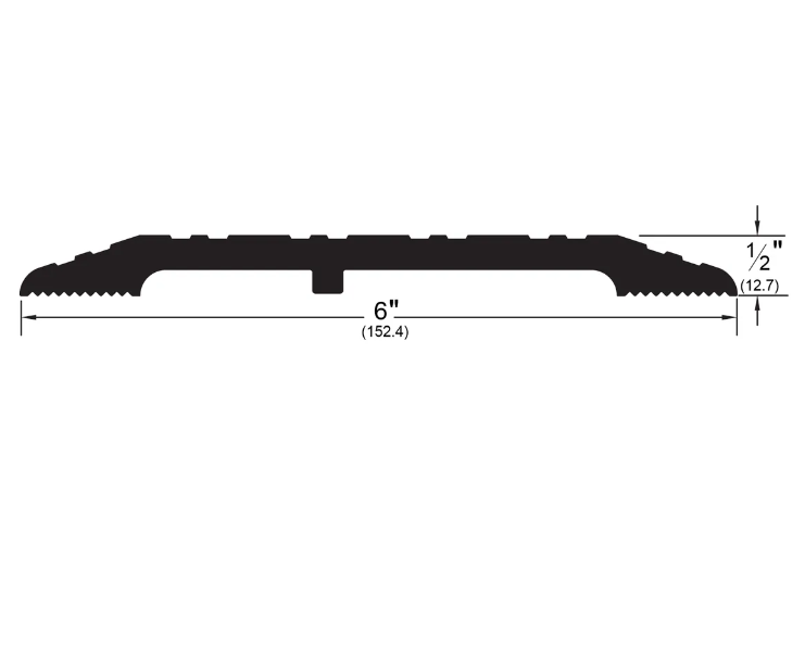 Pemko 1716A Modular Heavy Duty Commercial Threshold 6" x 1/2", Mill Aluminum
