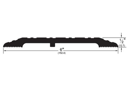 Pemko 1716A Modular Heavy Duty Commercial Threshold 6" x 1/2", Mill Aluminum