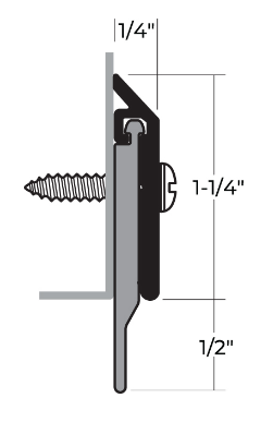 NGP 200N Surface Door Sweep with Neoprene Rubber Seal