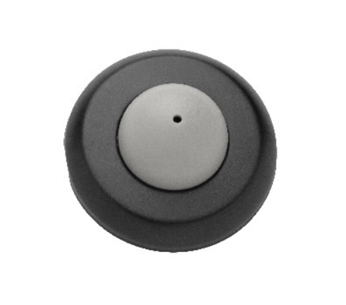 Rockwood 406 Wall Mounted Door Stop w/ Convex Style DuraFlex Grey Bumper