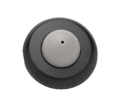 Rockwood 406 Wall Mounted Door Stop w/ Convex Style DuraFlex Grey Bumper