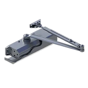Hager 5300 Door Closer, Surface Mount, Adjustable Size 1-6, ADA Compliant, Full Cover, AL/689-Sprayed Aluminum Finish