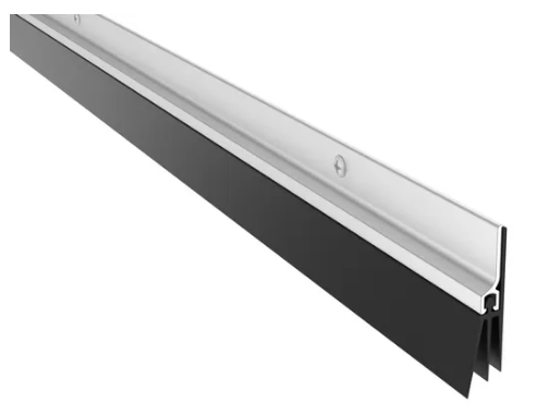 Pemko 57_V Surface Door Sweep w/ Triple Fin Gasketing Eco-V Vinyl Gasket