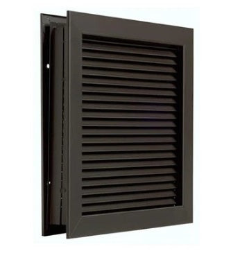 Anemostat AFDL Metal Louver Kit, For 1 3/4" Thick Doors, CAB-California Bronze (Dark Brown Color) - By NGP