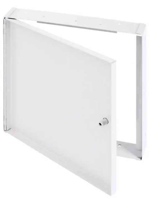 AHA Recessed Steel Access Panel, No Flange, Allen Key Lock, Primed Painted White