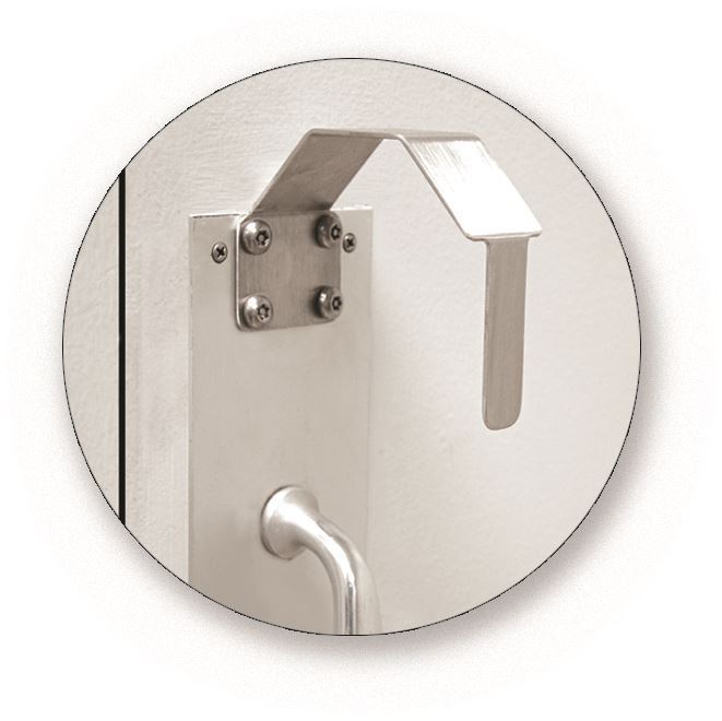 ABH AP100 Hands Free Arm Pull, US32D-Satin Stainless Steel