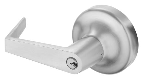 Yale AU446F Exit Device Trim, PARA Keyway, Keyed Random, 626-Satin Chrome - Classroom Function