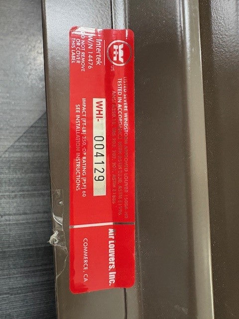 Air Louvers 1500AHR Hurricane Rated Door Louver - Severe Windstorm Approved Louver